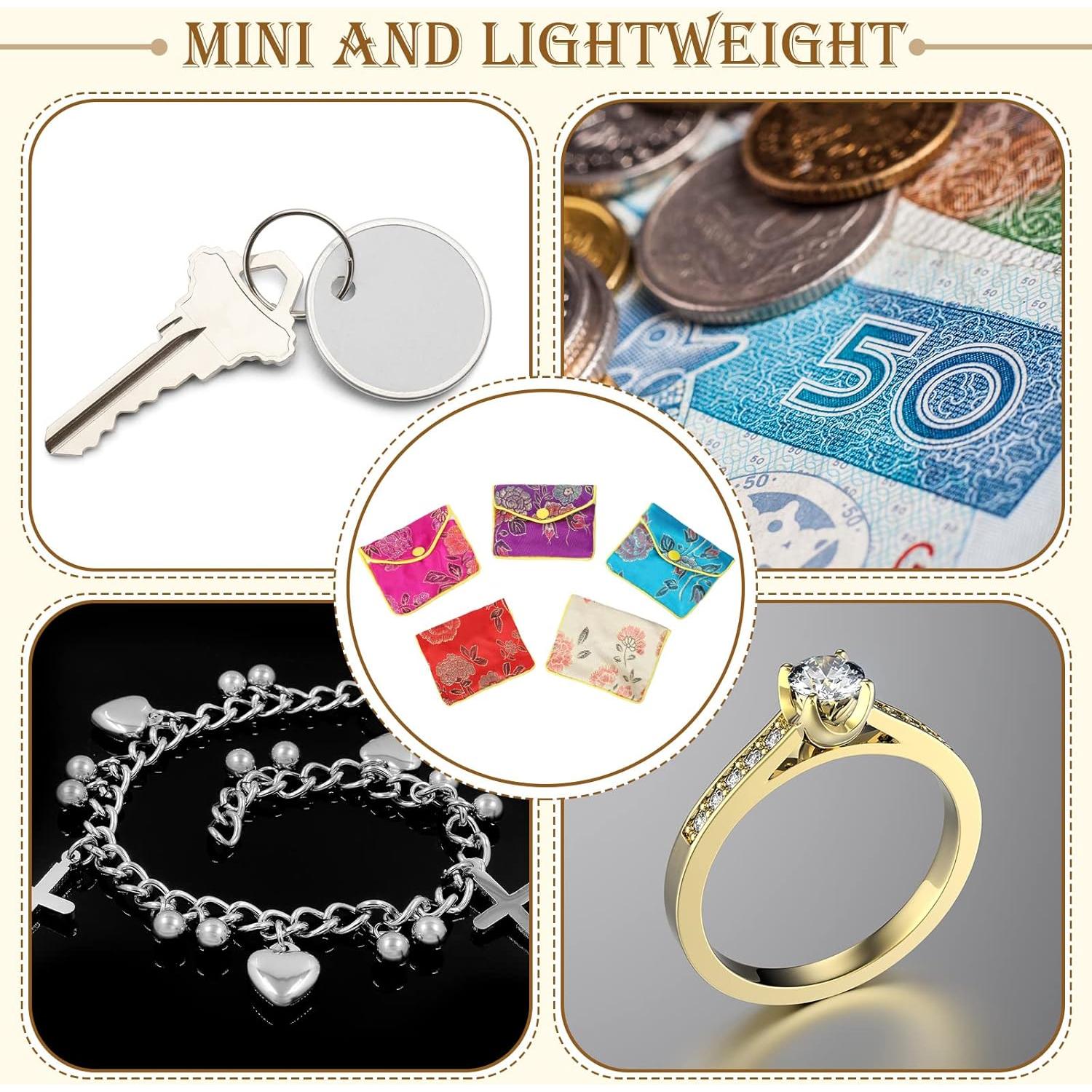 50 Bolsas de Regalo de Seda para Joyería Zhengmy 6.5x8 cm