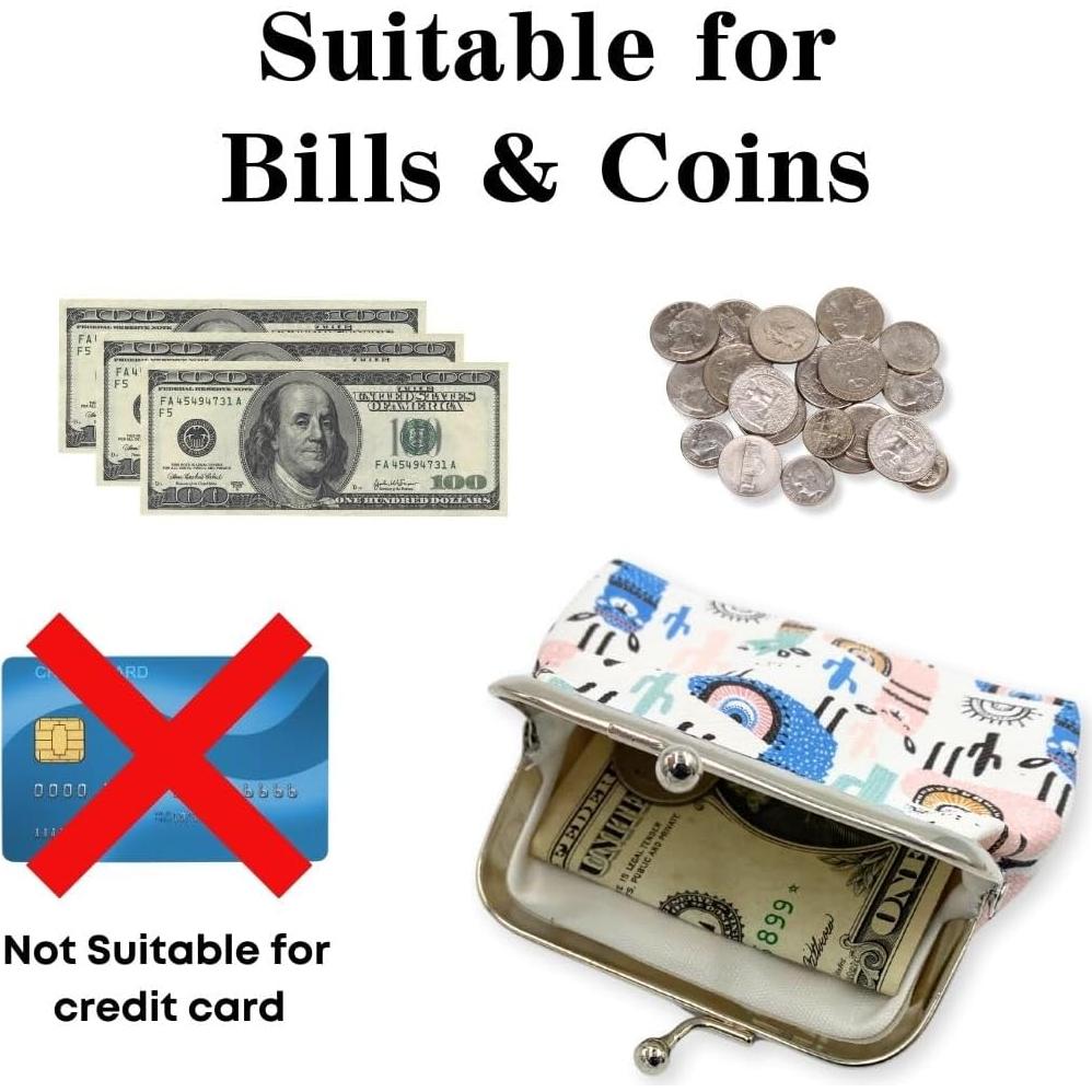 Monedero de Cierre de Beso MDSTYLE para Mujeres - Alpaca