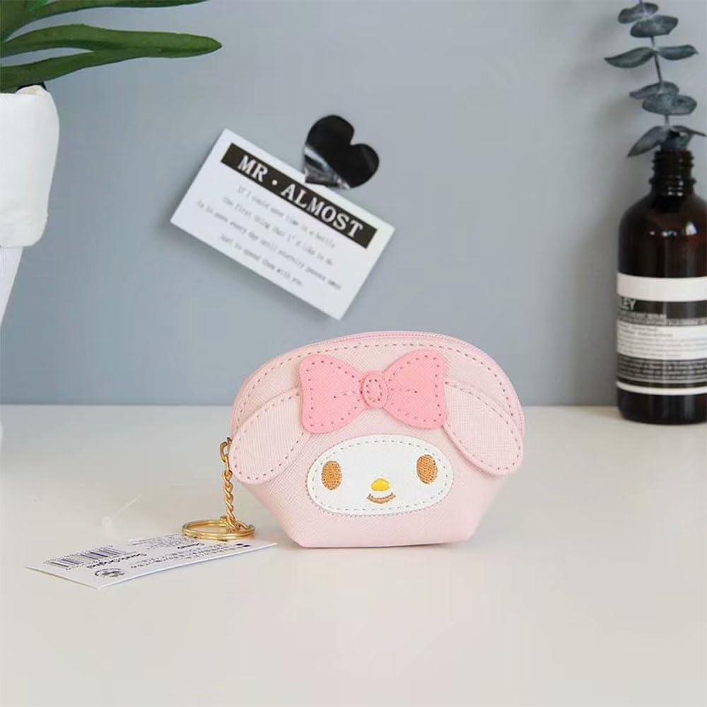 Monedero Kawaii Melo para chicas - Cartera con llavero 10x4.5x6.5cm