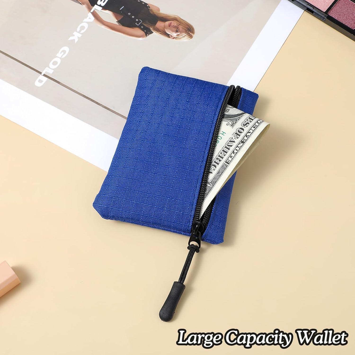 Mini Monedero de Lona Andibro Azul 11x8cm a Prueba de Agua