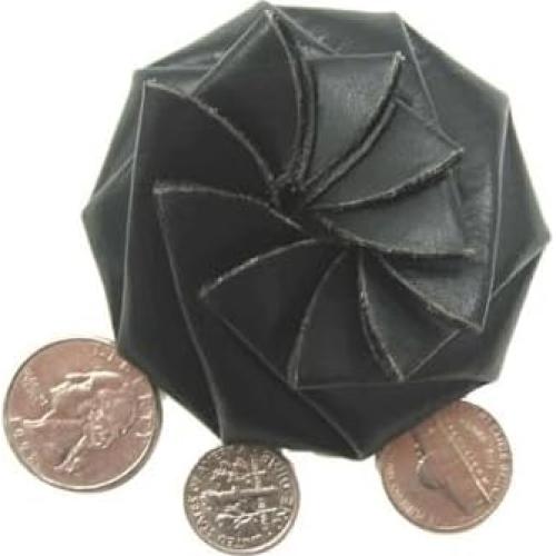 Monedero de Cuero Genuino Marshal Negro para Hombre