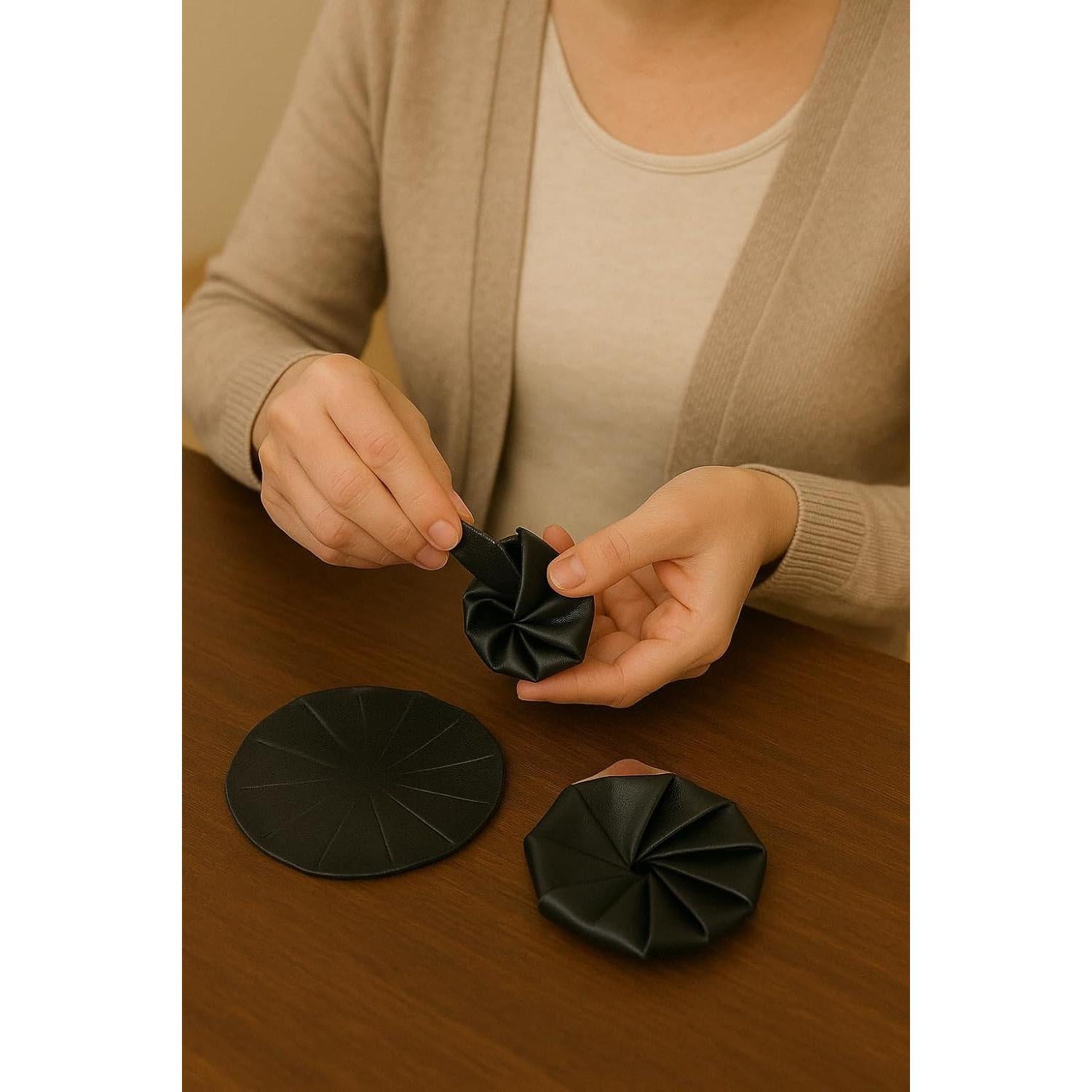 Monedero de Cuero Genuino Marshal Negro para Hombre