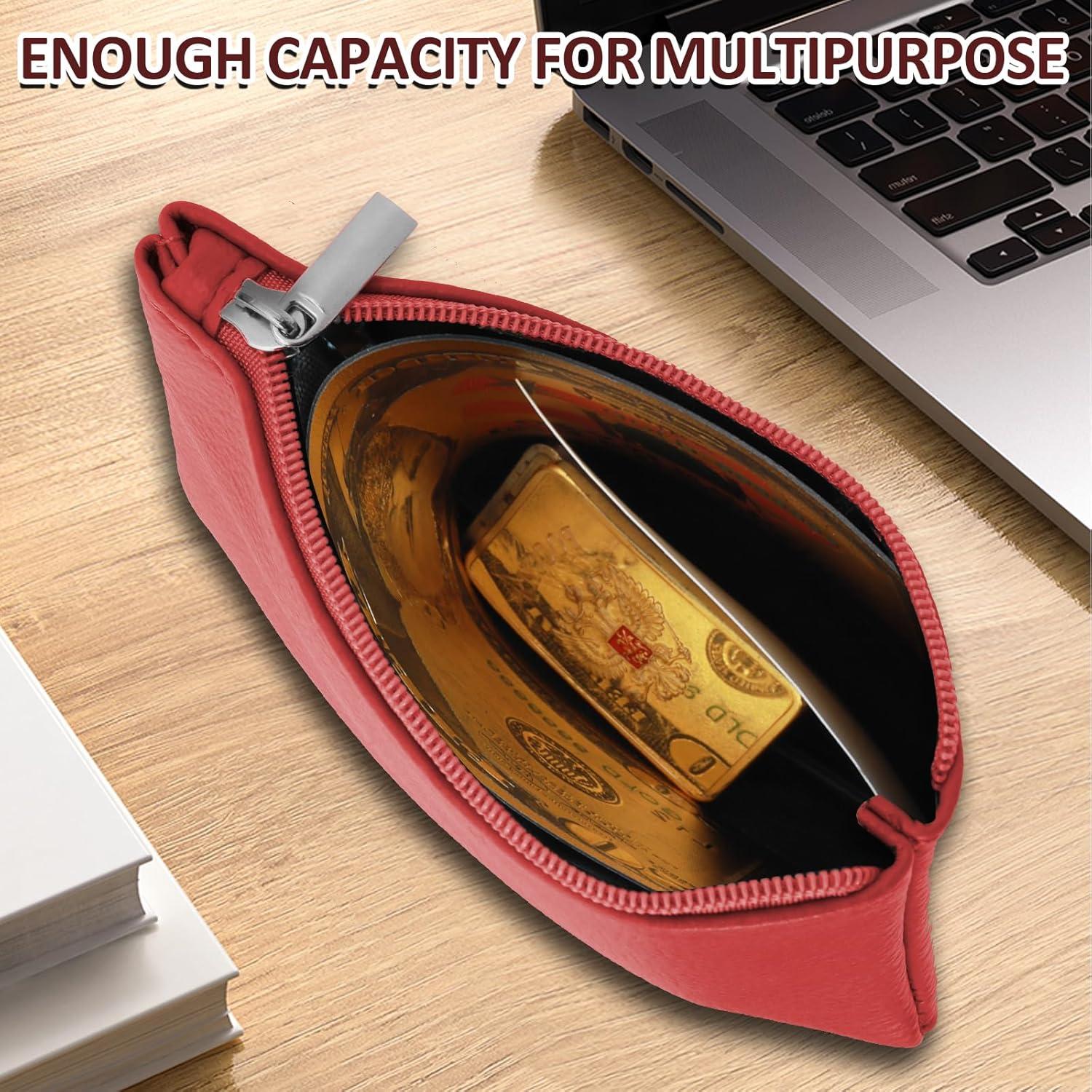 Monedero Mini PU Simarro 2 Pcs Rosa y Rojo Organizador