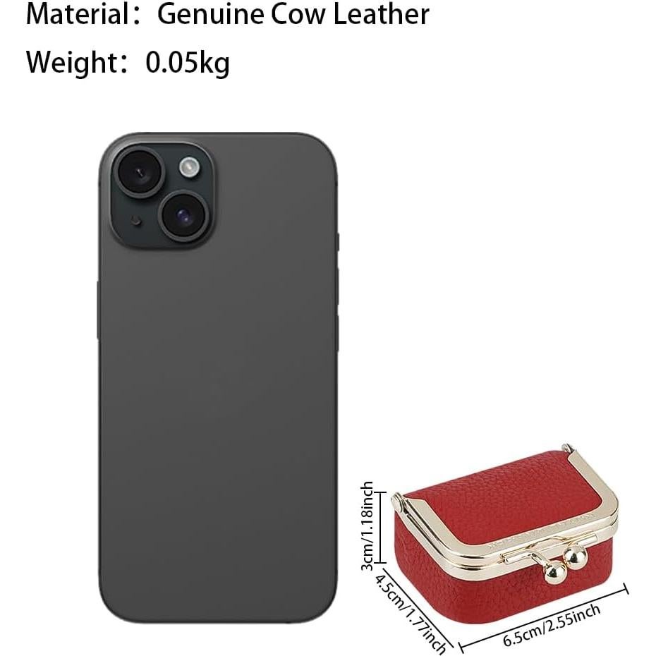 Caja de Joyería Mini Royal Bagger de Cuero Genuino Naranja