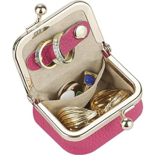 Caja de Joyería Mini Royal Bagger de Cuero Genuino Naranja