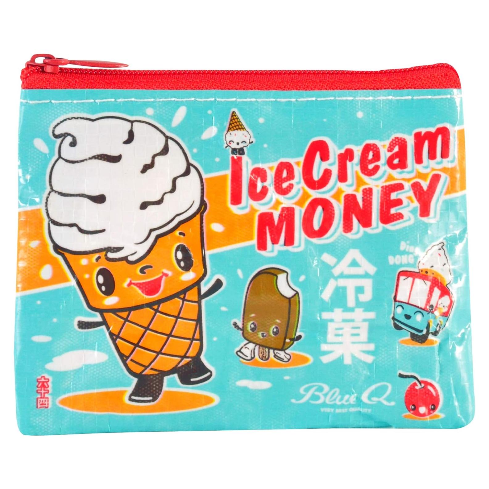 Monedero Blue Q Dinero de Helado 95% Reciclado 10.2x7.6cm