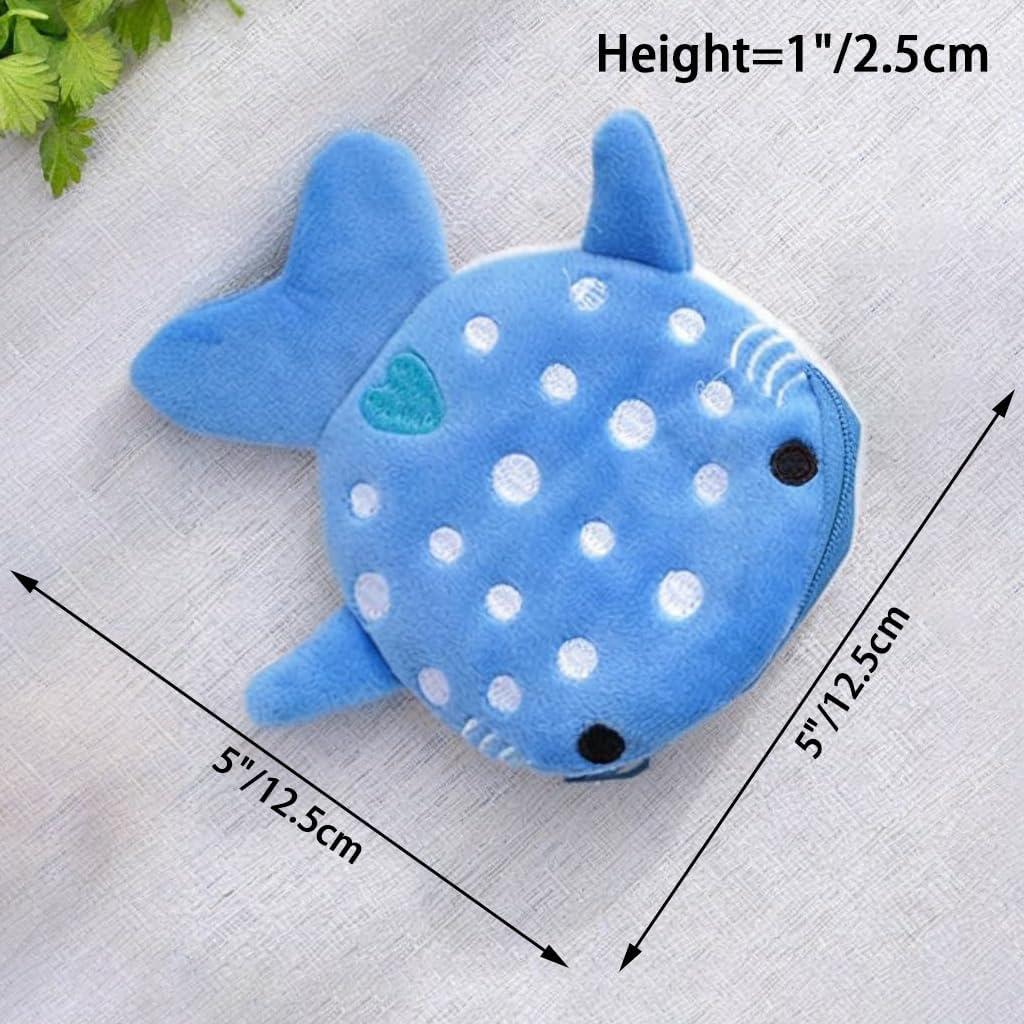 Monedero Kawaii Tiburón Ballena SCORYULE 4PCS Práctico
