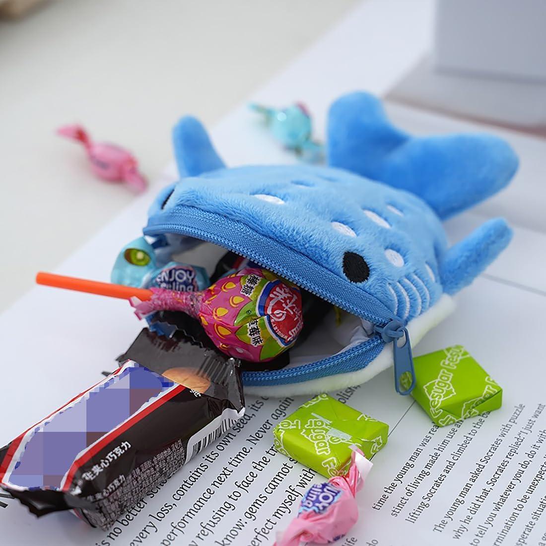 Monedero Kawaii Tiburón Ballena SCORYULE 4PCS Práctico