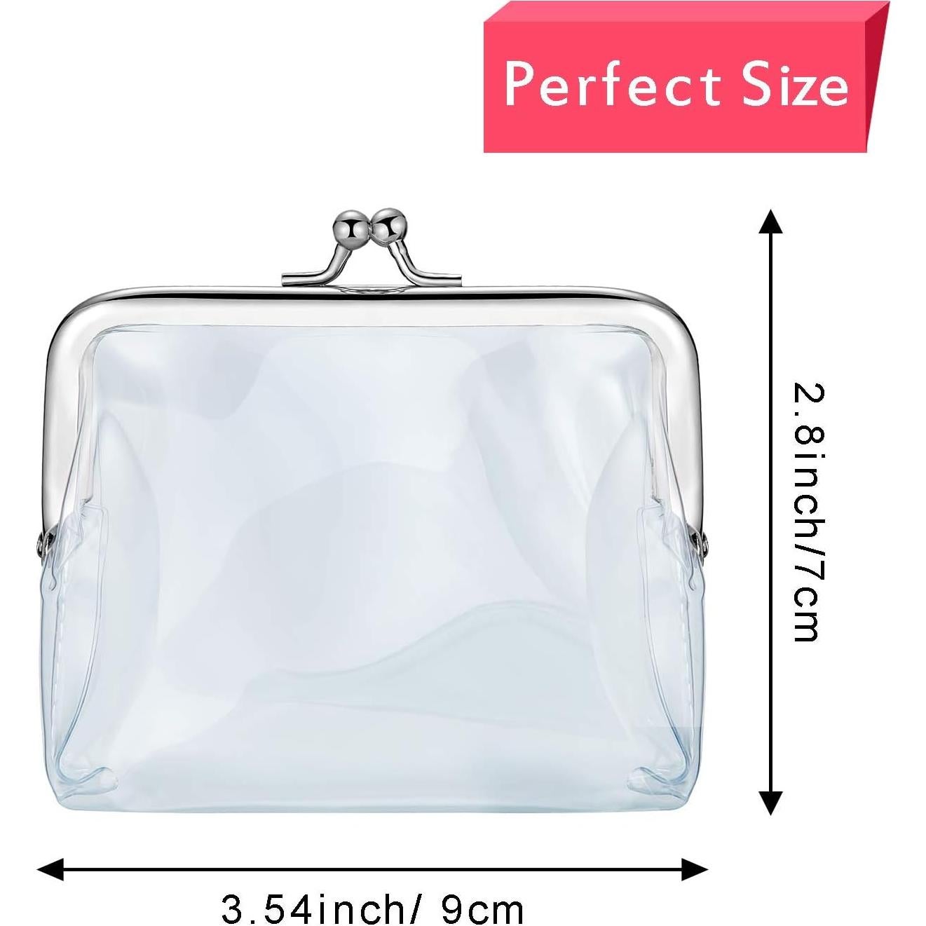 Monedero Transparente Weewooday 3 Piezas para Mujeres PVC