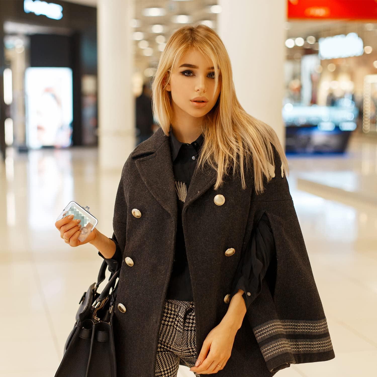 Monedero Transparente Weewooday 3 Piezas para Mujeres PVC