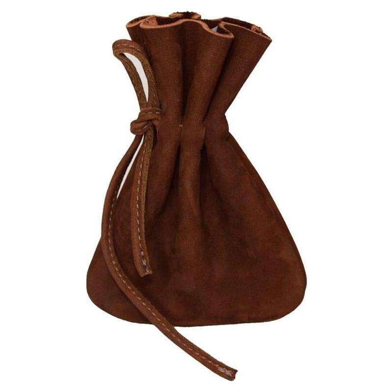 Bolsa de Monedas Medieval de Cuero Hide & Drink - 15x10cm