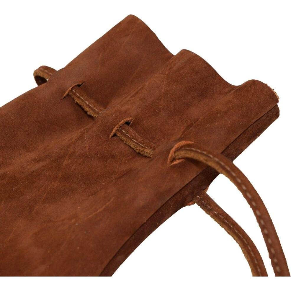 Bolsa de Monedas Medieval de Cuero Hide & Drink - 15x10cm