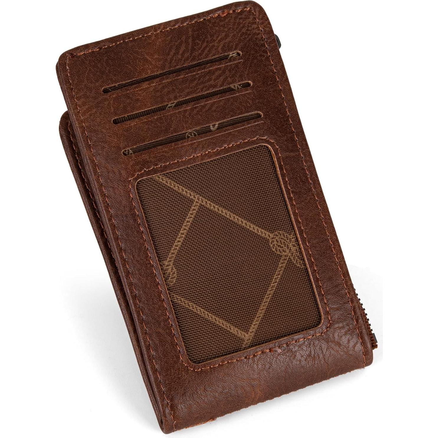 Billetera Bifold Wrangler para Mujeres Marrón Oscuro Slim
