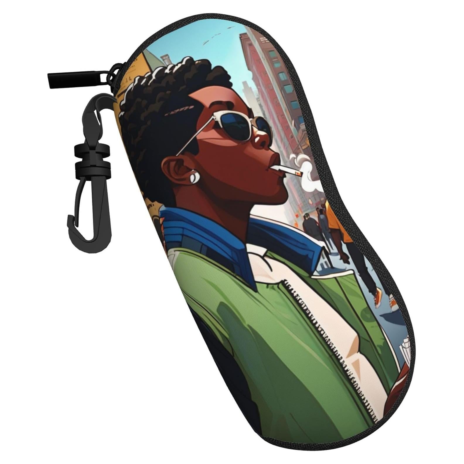 Funda de Gafas de Cuero Premium Unisex con Cierre Seguro