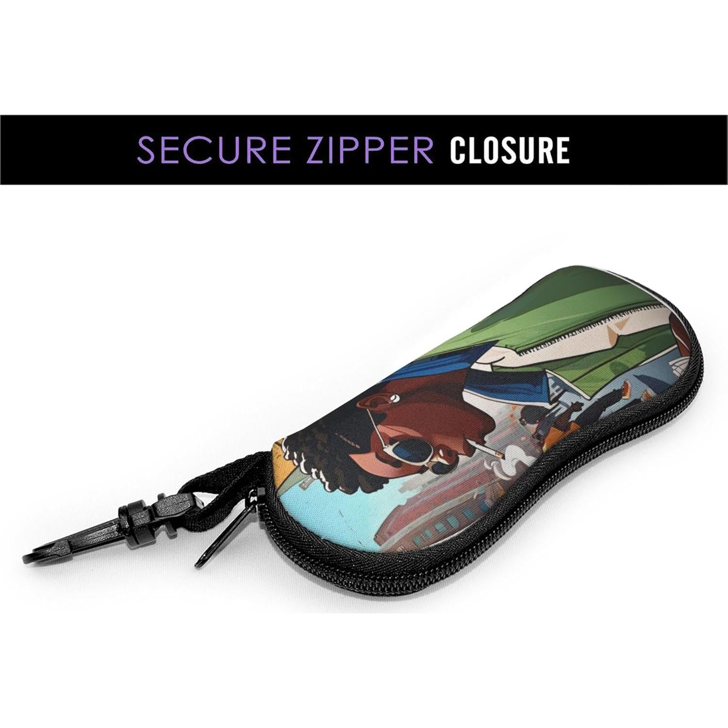 Funda de Gafas de Cuero Premium Unisex con Cierre Seguro