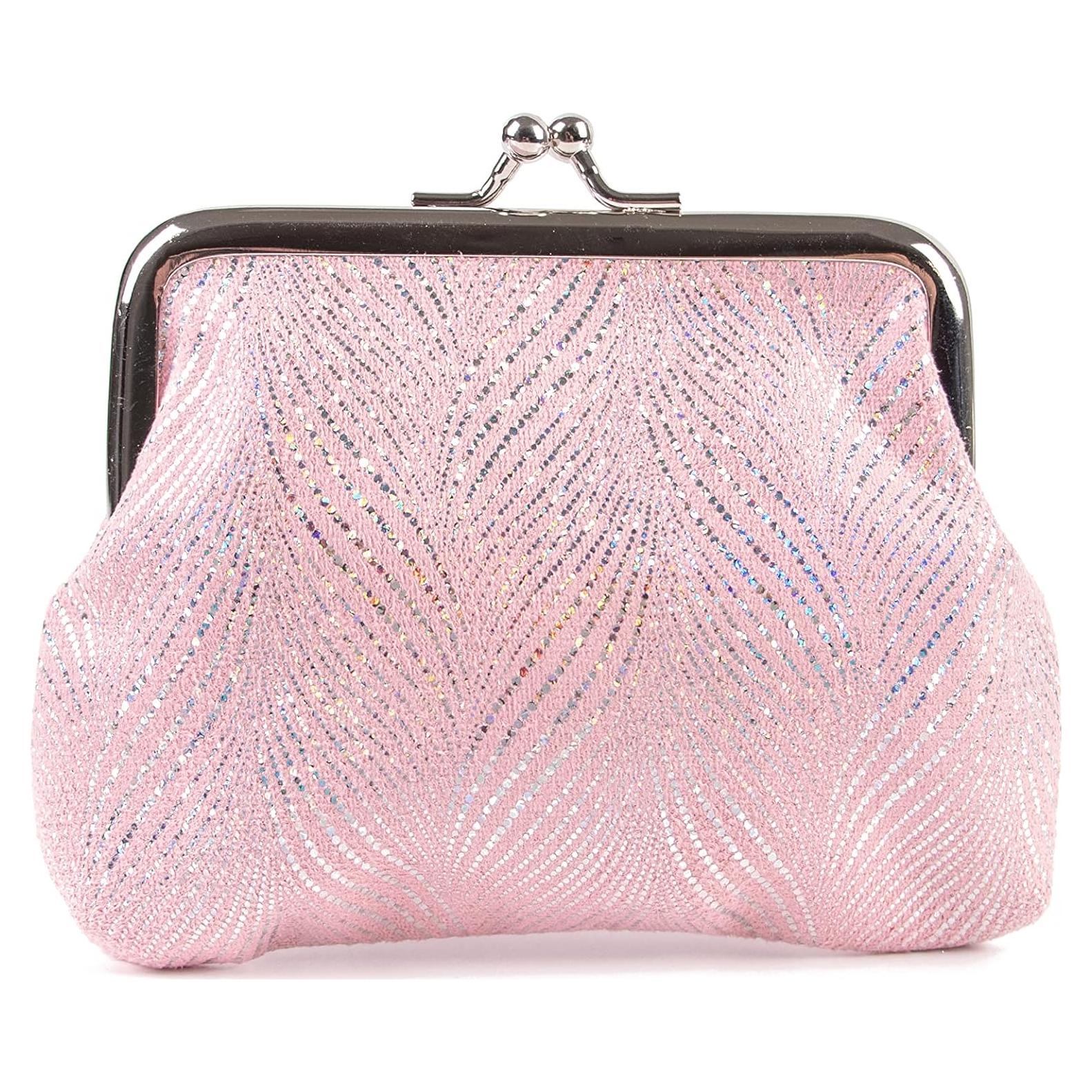 Billetera de Monedas Vintage A13A Rosa D 10.9x9.9cm