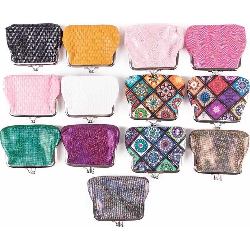 Billetera de Monedas Vintage A13A Rosa D 10.9x9.9cm