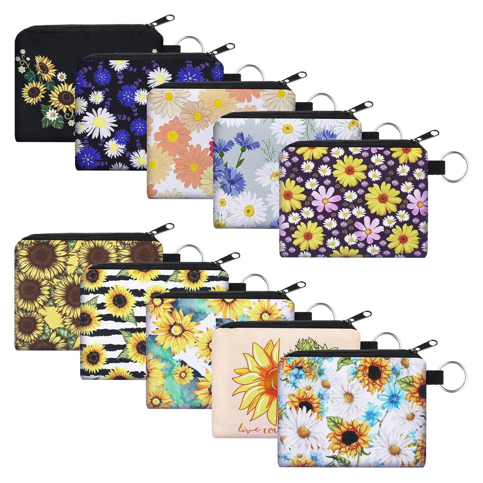 10 Monederos Mini Boho con Cremallera para Mujeres - Estilo Chic