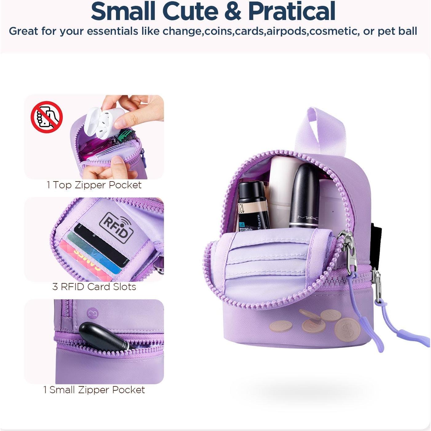 Monedero Mini Mochila Babysun LuluNano con Muñequera y 3 Ranuras