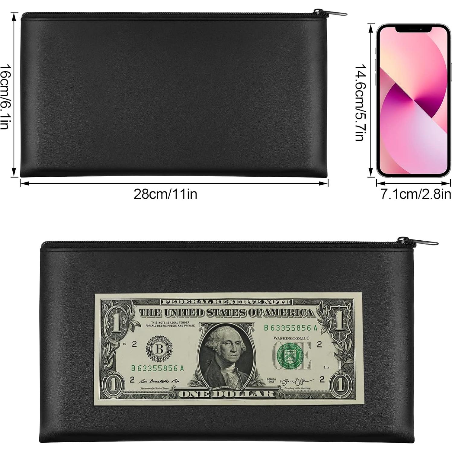 Bolsas de Dinero Joyberg 2 Piezas 28x16 cm Impermeables