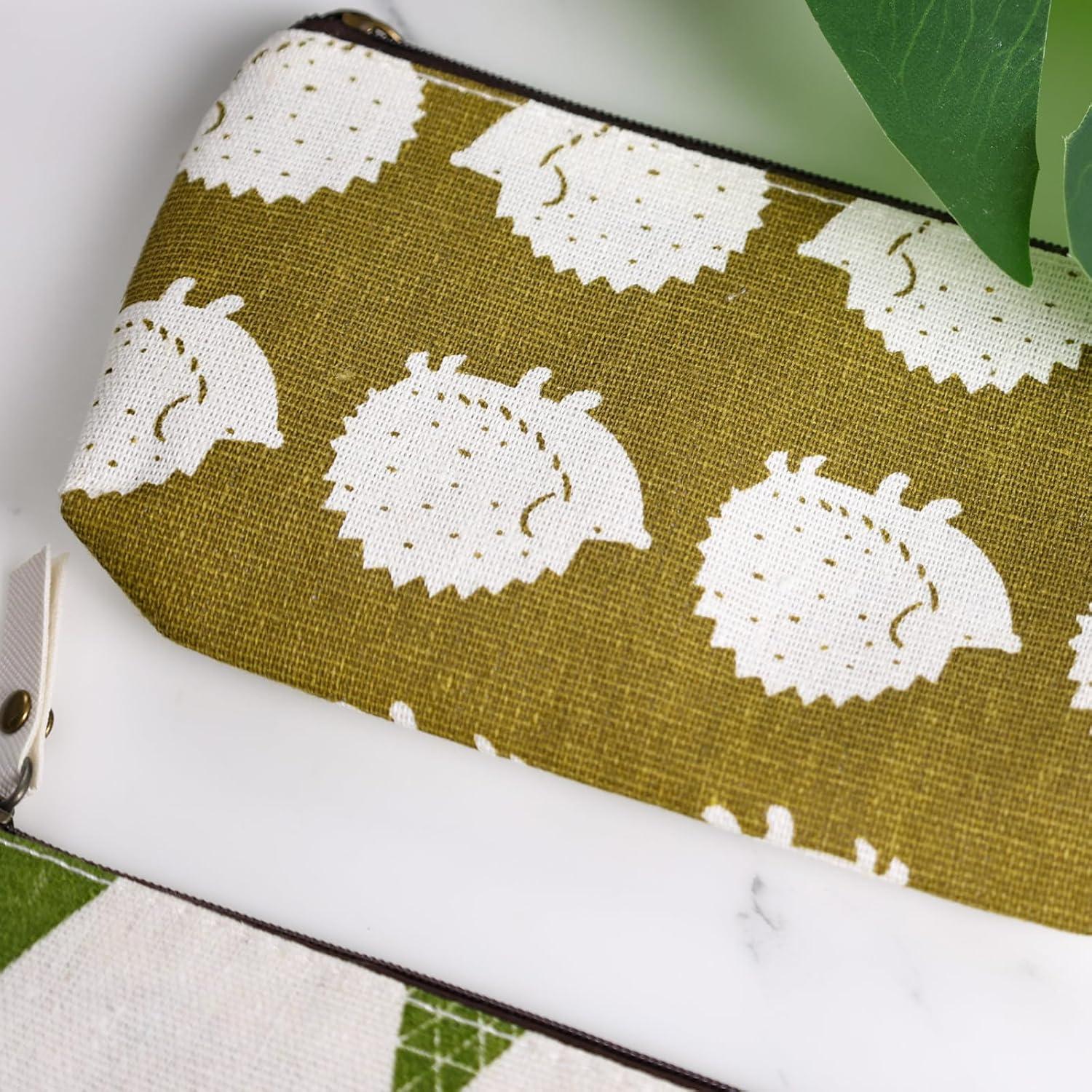 Koogel 10 Paquetes Bolsas de Lápiz y Maquillaje Lienzo