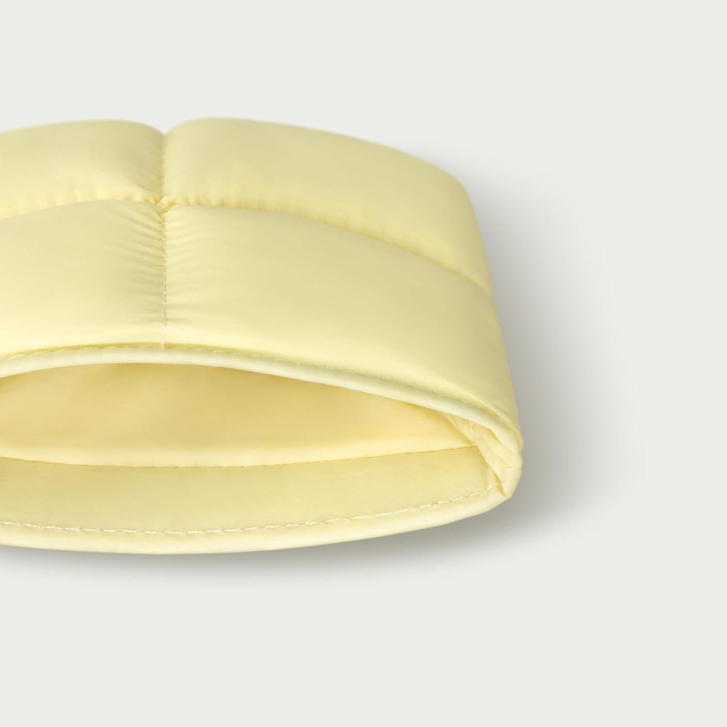 Monedero Puffy Comfyable Amarillo con Ventana para ID