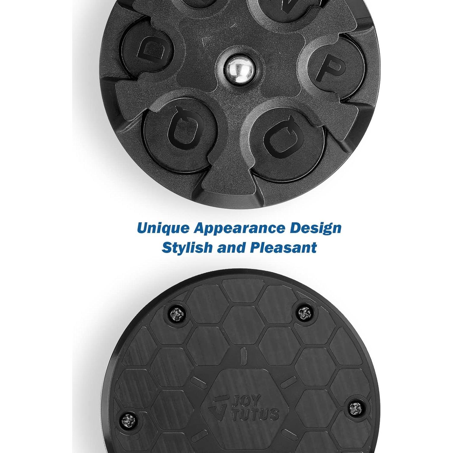 Soporte de Monedas JOYTUTUS Negro, Organizador Portátil 9.14cm