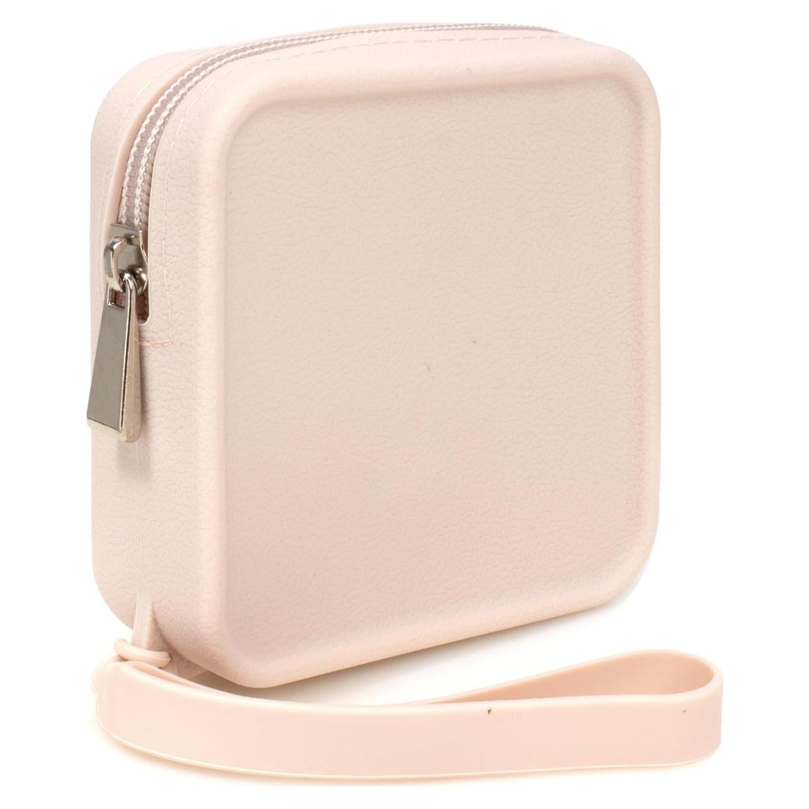 Bolsa de Maquillaje Mini Silicona Beige FFpaw 10x3.5cm