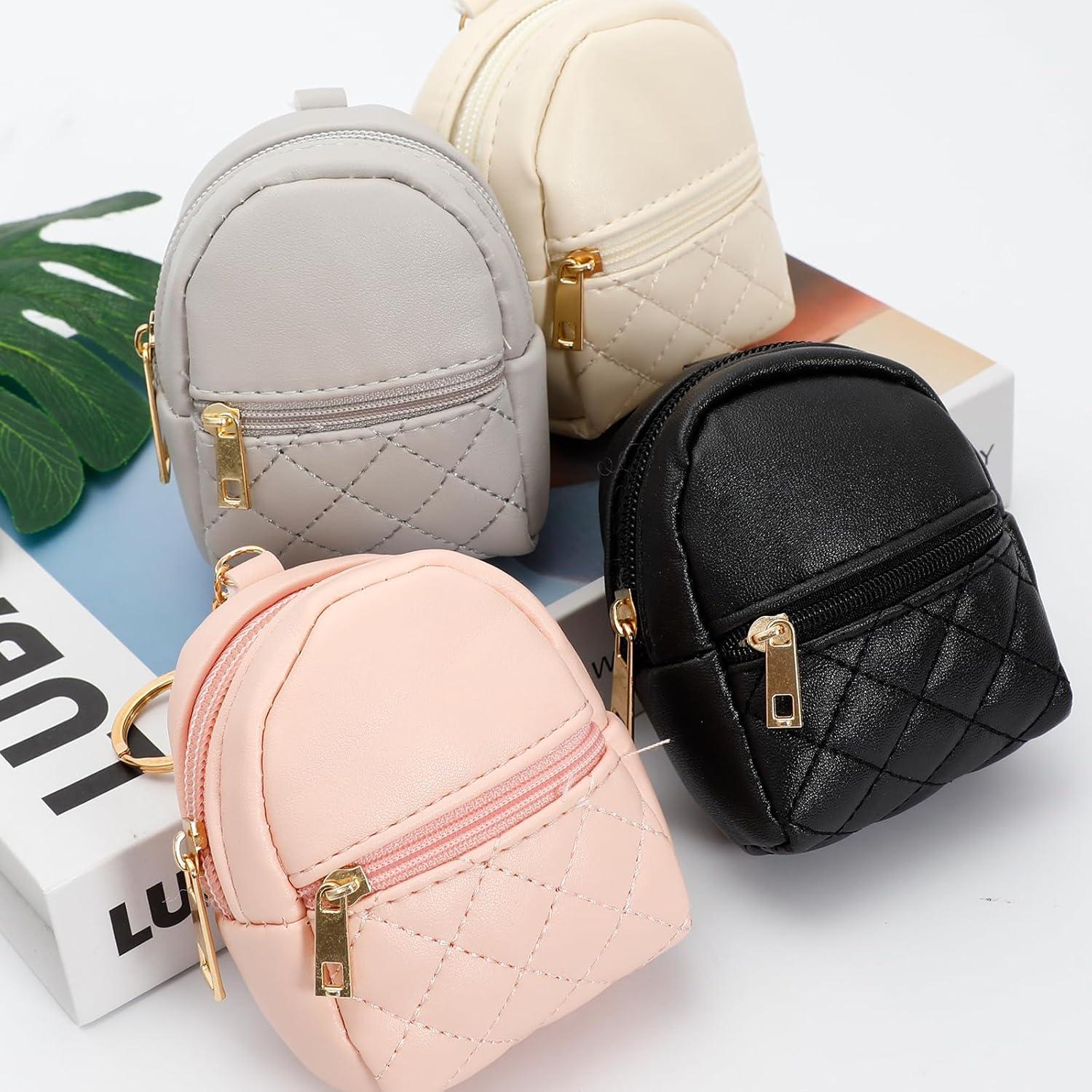 4 Mini Bolsas Cosméticas PU para Labial - Organizador Portátil