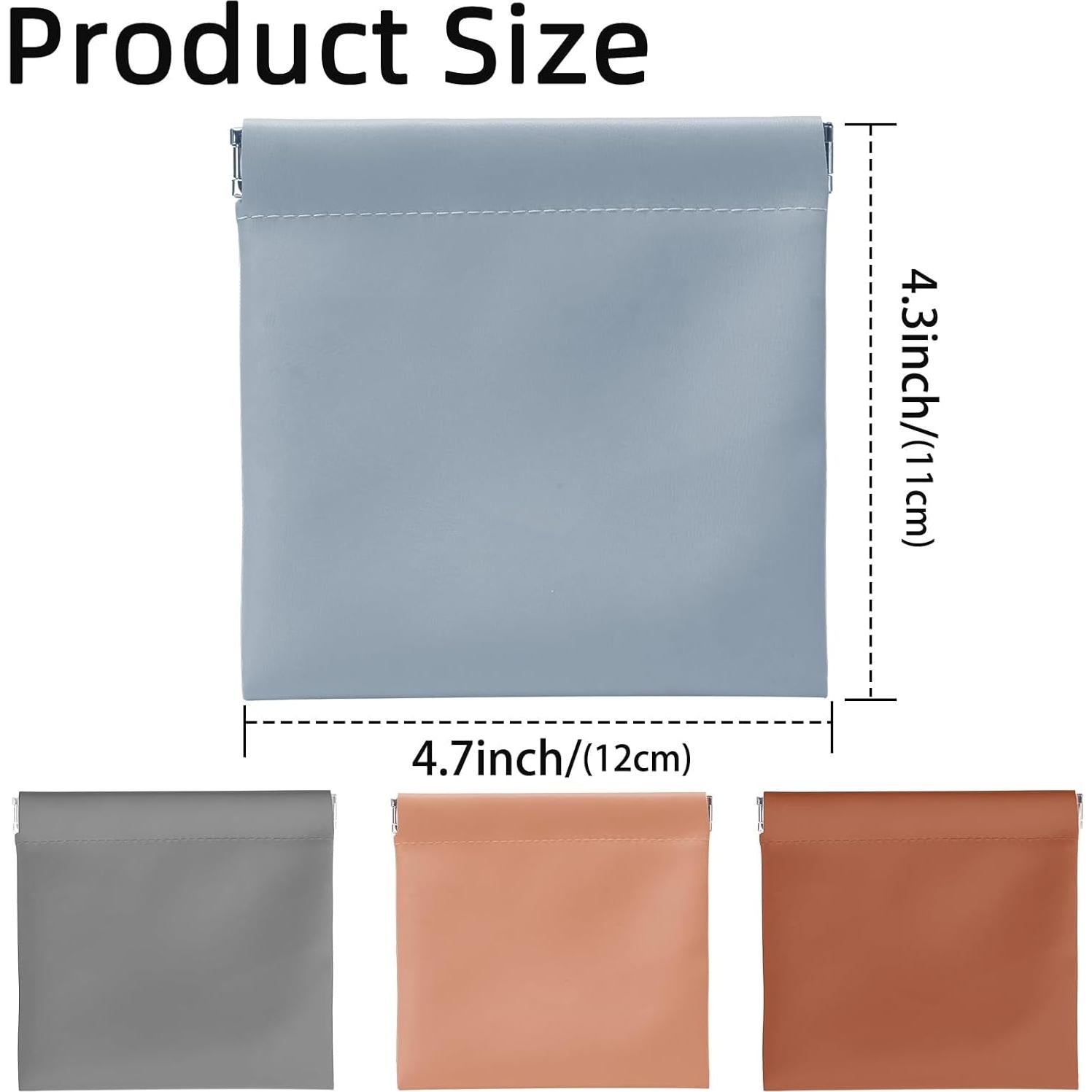 Monedero de cuero PU para hombres 4pcs Organizador compacto