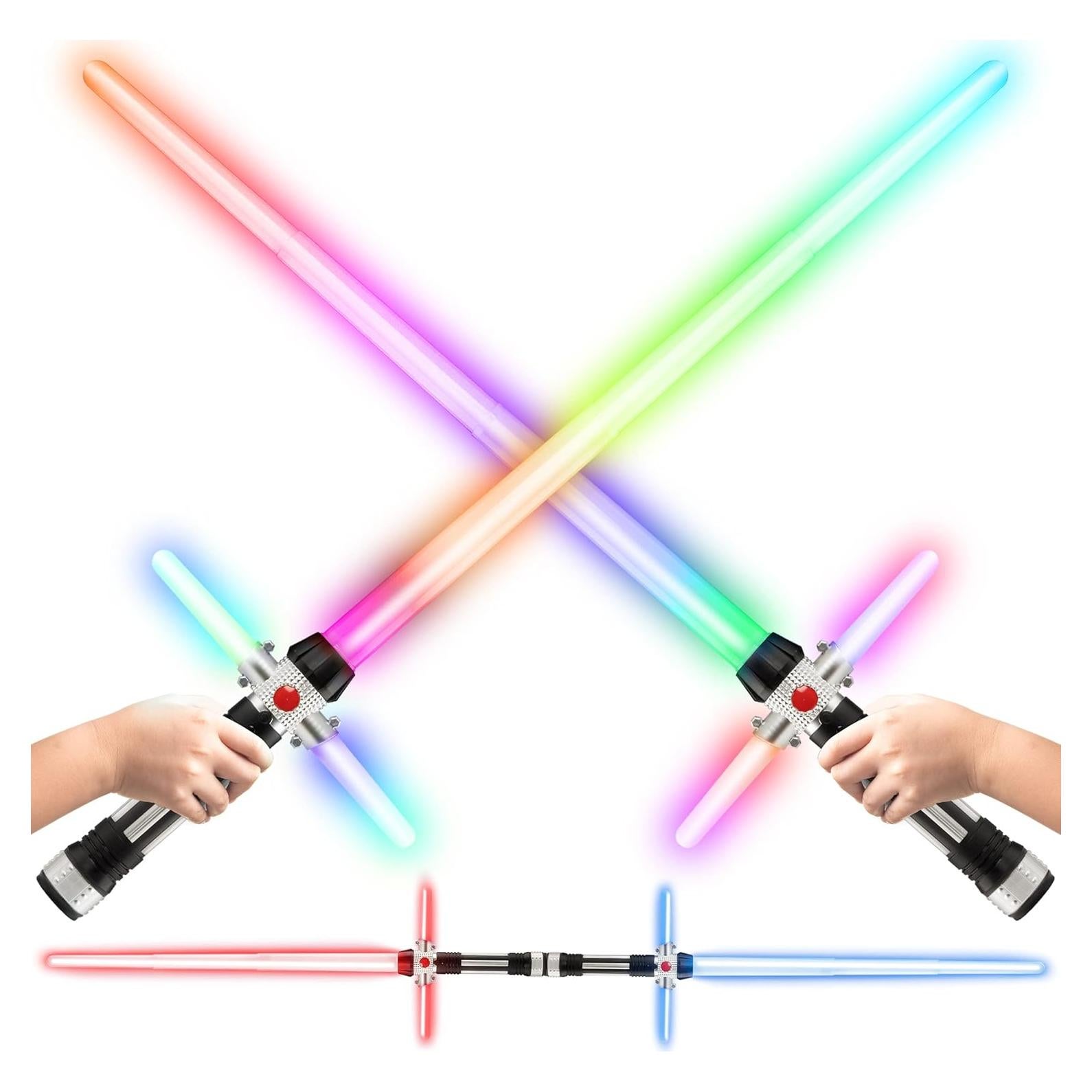 Espadas Iluminadas USA Toyz Crossbeam - Set de 2 LED 74.93 cm