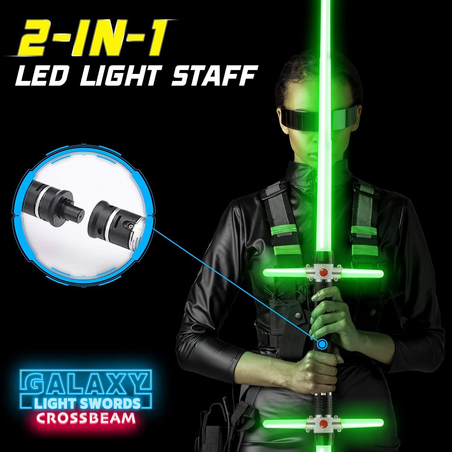 Espadas Iluminadas USA Toyz Crossbeam - Set de 2 LED 74.93 cm