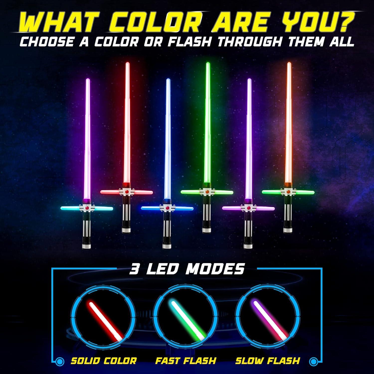 Espadas Iluminadas USA Toyz Crossbeam - Set de 2 LED 74.93 cm