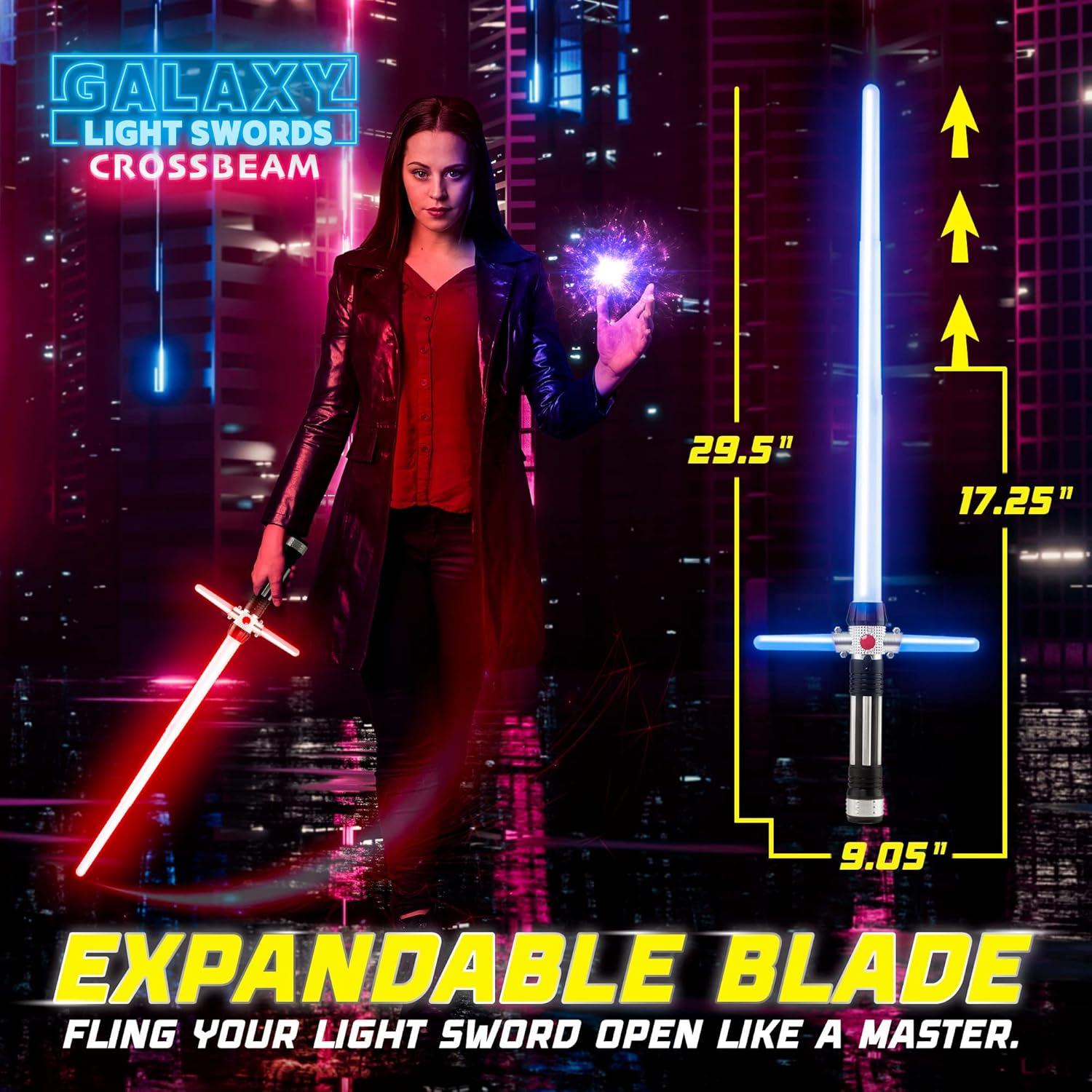 Espadas Iluminadas USA Toyz Crossbeam - Set de 2 LED 74.93 cm