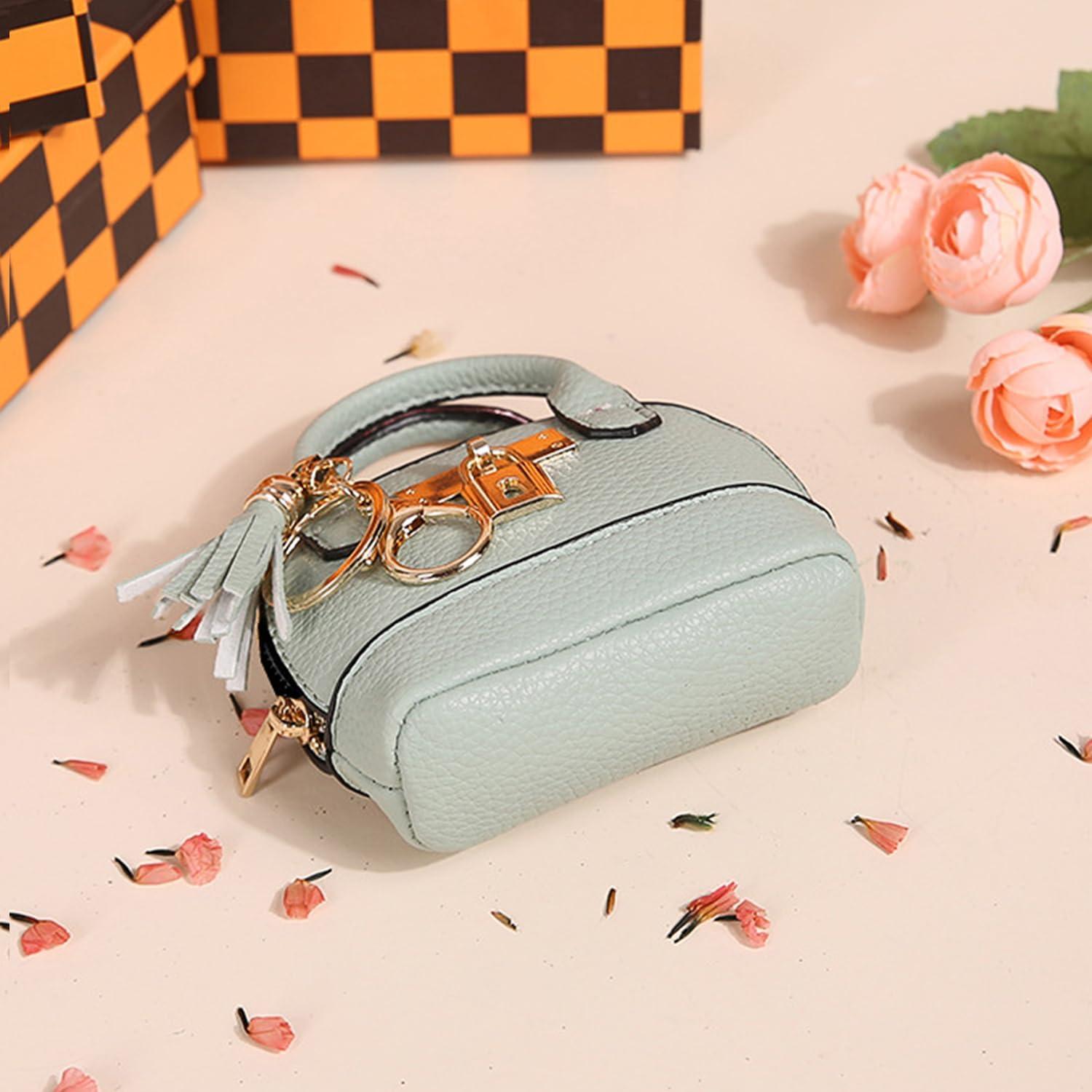 Monedero Tote Mini de Cuero PU Zitokin Plata 10.4x8.1cm