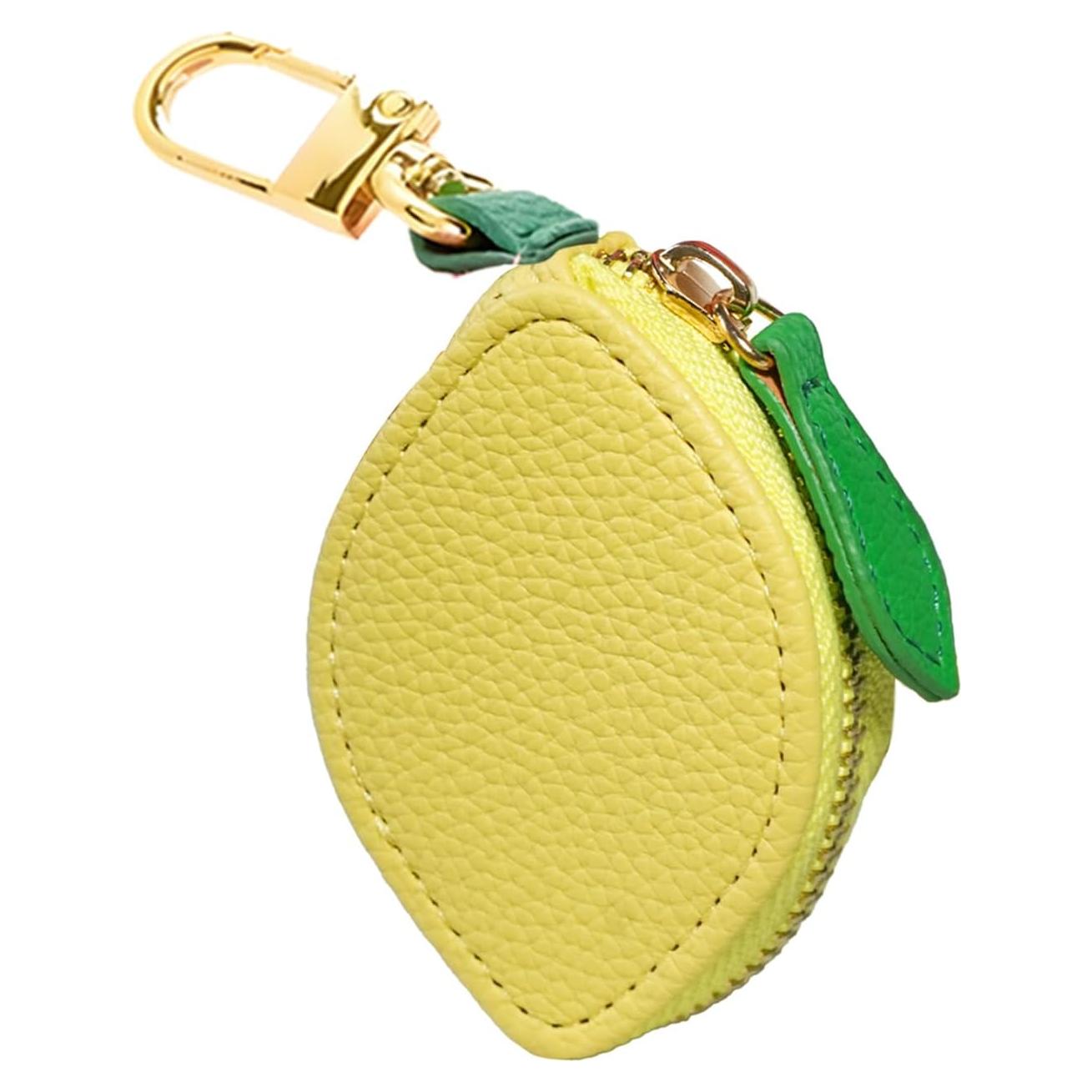 Monedero de Fruta 3D DXTREU Limón Amarillo con Llavero