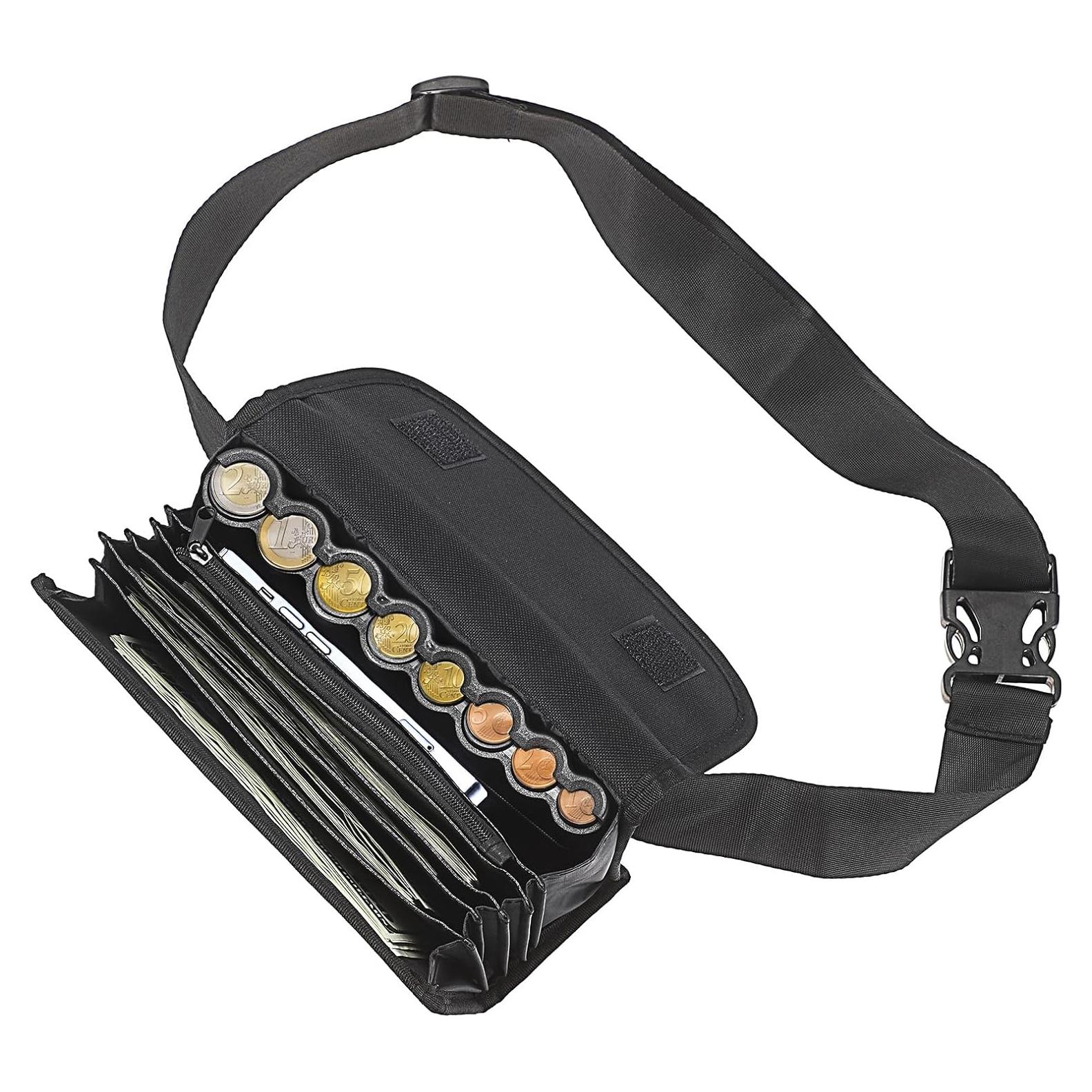 Riñonera Organizador de Monedas Euro BSTKEY 21x9x6cm