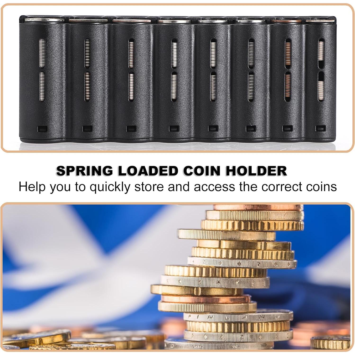 Riñonera Organizador de Monedas Euro BSTKEY 21x9x6cm