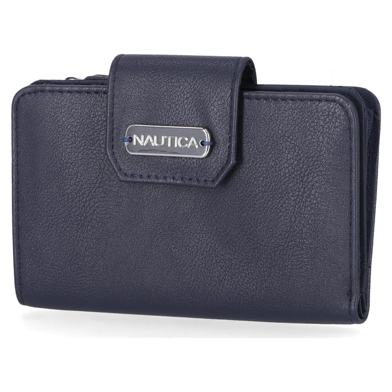 Cartera de Cuero Vegano Nautica Close Reach RFID Índigo