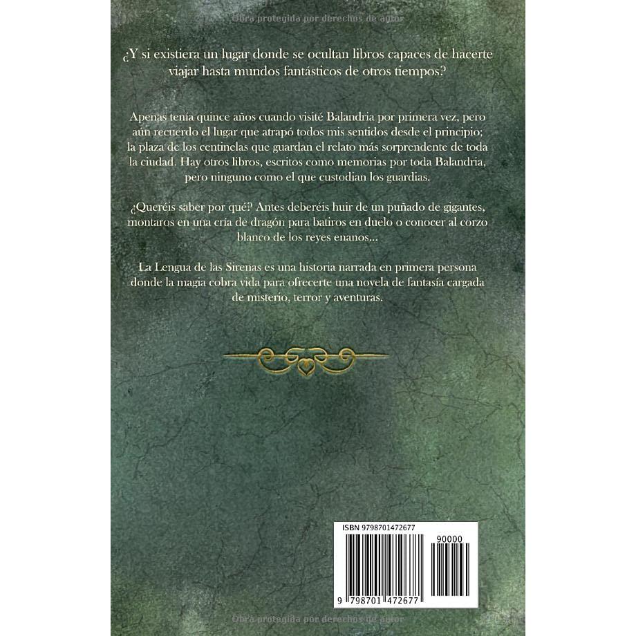 La Lengua de las Sirenas: Memorias de Balandria: Libro juvenil de fantasía, misterio y aventuras (libro para jóvenes y adolescentes a partir de ... a partir de 12-14-16)) (Spanish Edition)