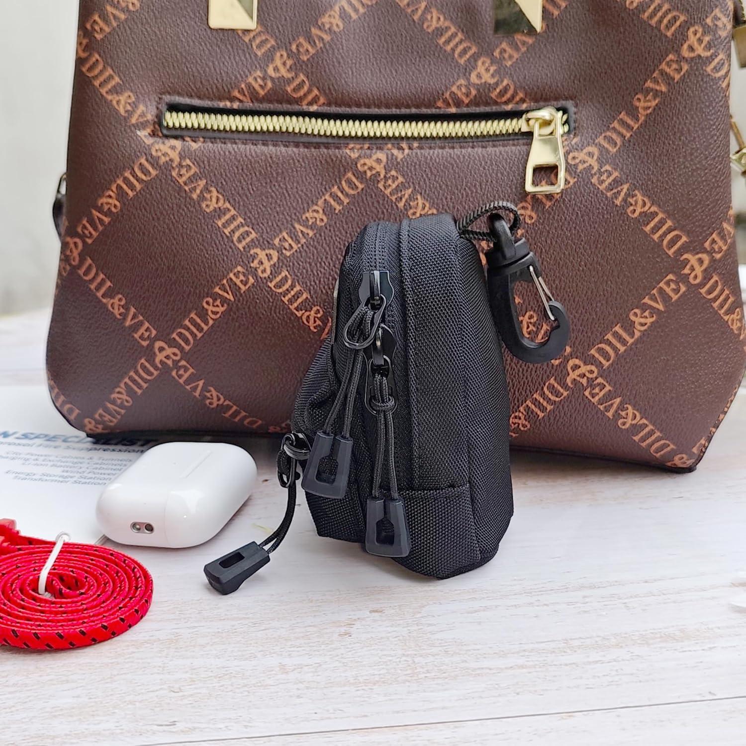 Mini Bolsa Monedero Lona CATCH ON para Viajes 10x5.8cm