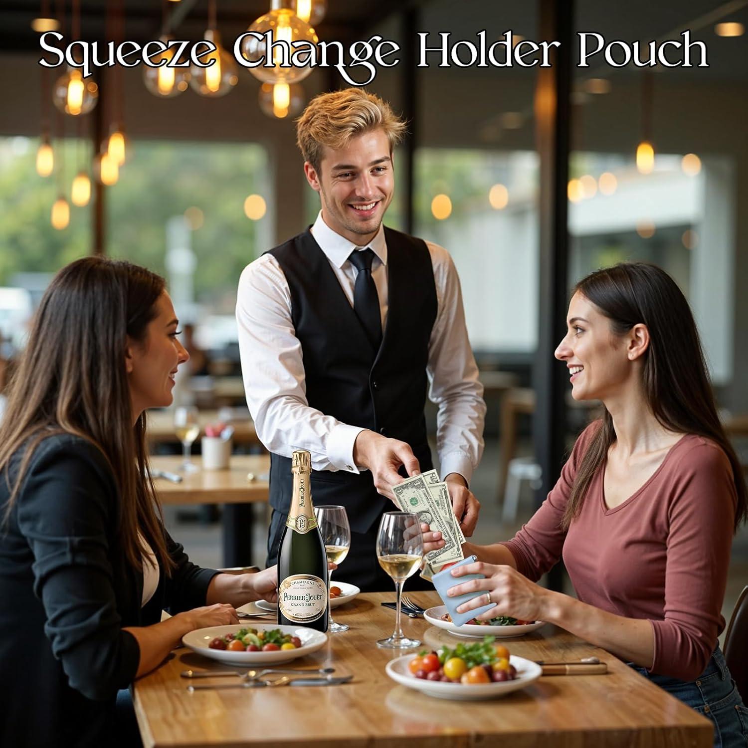 Monedero de Cuero PU ISKYBOB 4 Pcs Mini Organizador 8x8cm