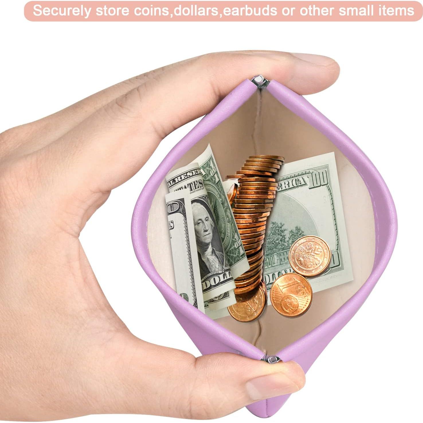 Monedero Cosmético 2 Pack Cuero PU Impermeable Azul Púrpura