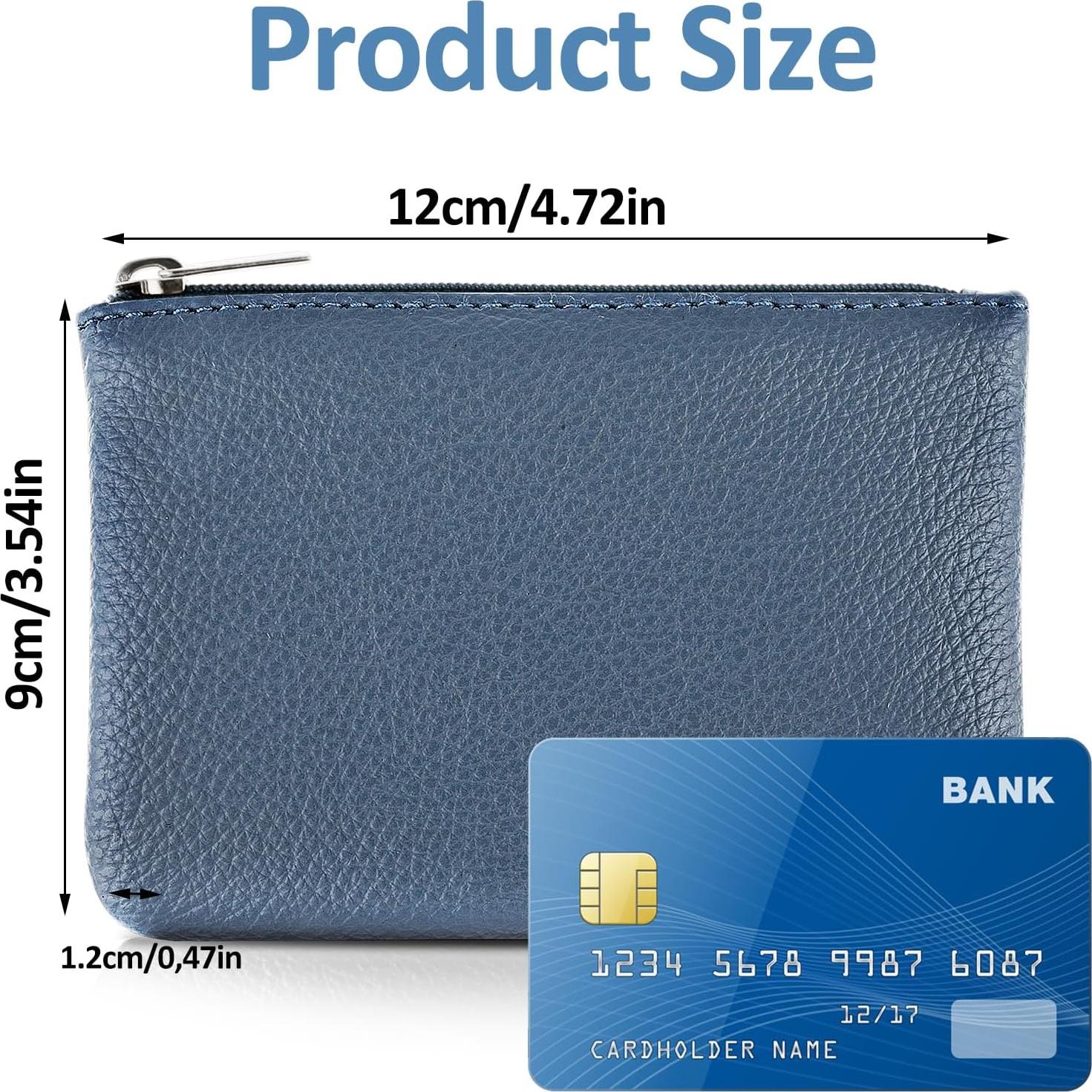 Monedero de Cuero Simarro con Cremallera - Set 3 Piezas