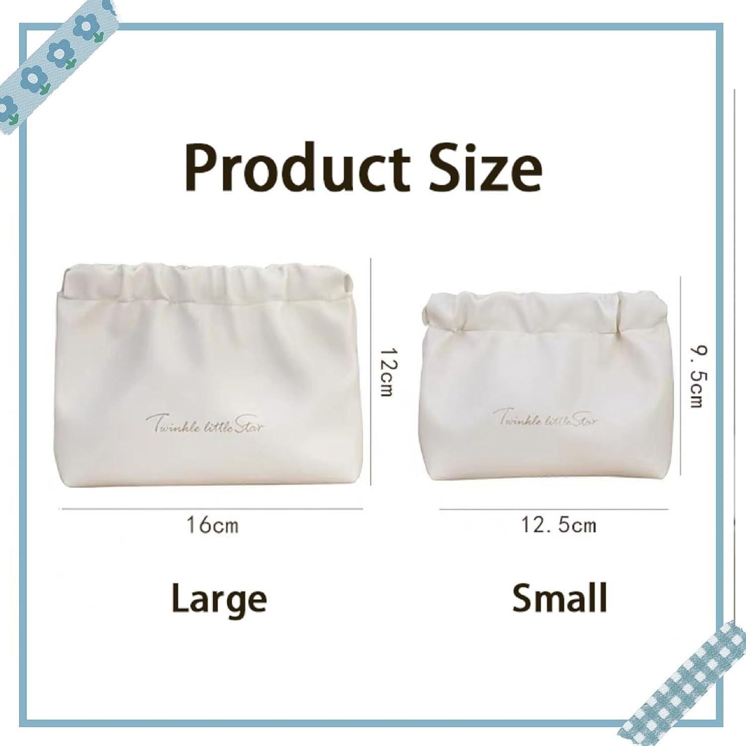 Estuche de Maquillaje Duleylv 2 Pcs Impermeable Marrón