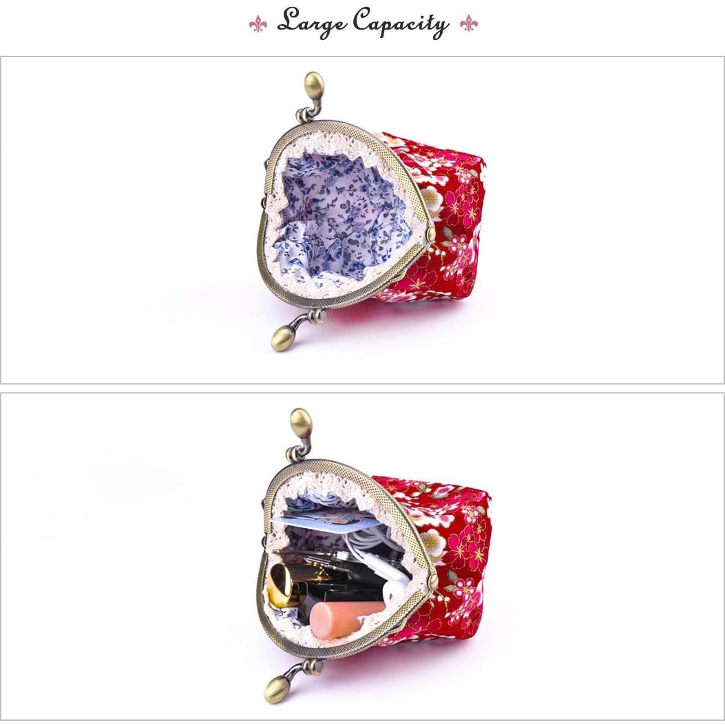 Monedero Floral Vintage Oyachic para Mujeres - 6.86x11.94 cm