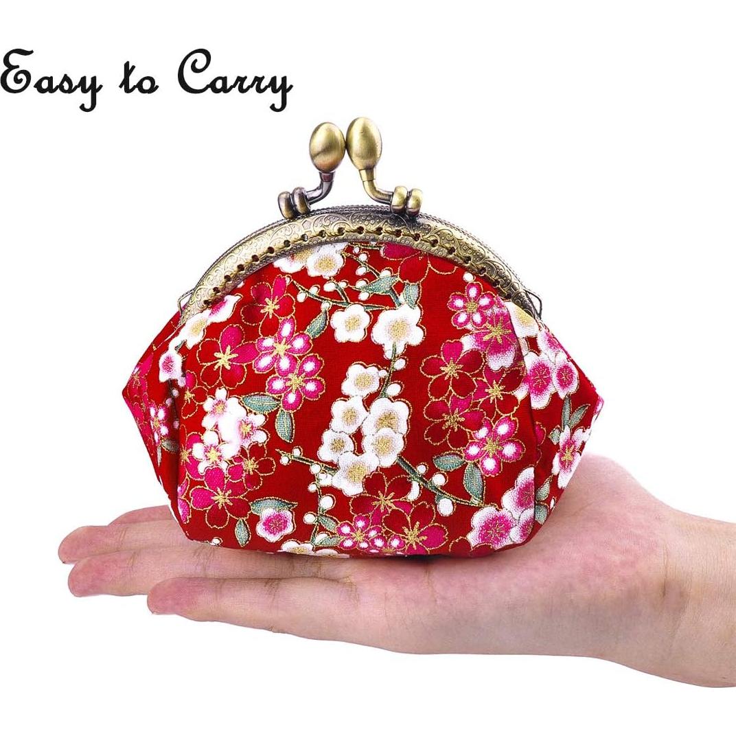 Monedero Floral Vintage Oyachic para Mujeres - 6.86x11.94 cm