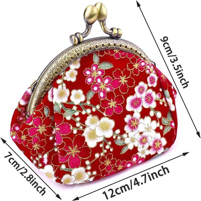 Monedero Floral Vintage Oyachic para Mujeres - 6.86x11.94 cm