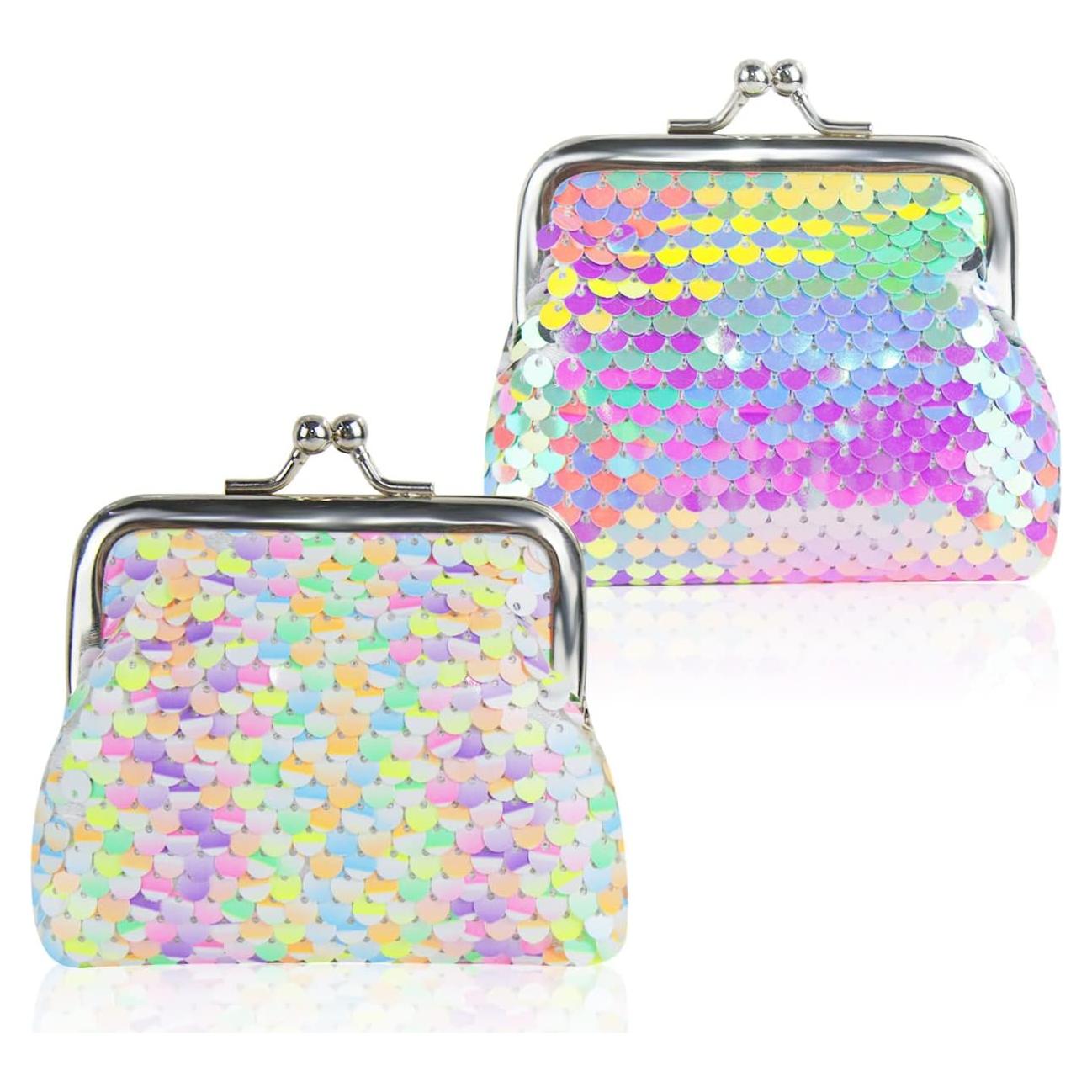 Monedero FuninCrea Doble Cara Lentejuelas 9x7 cm para Mujeres