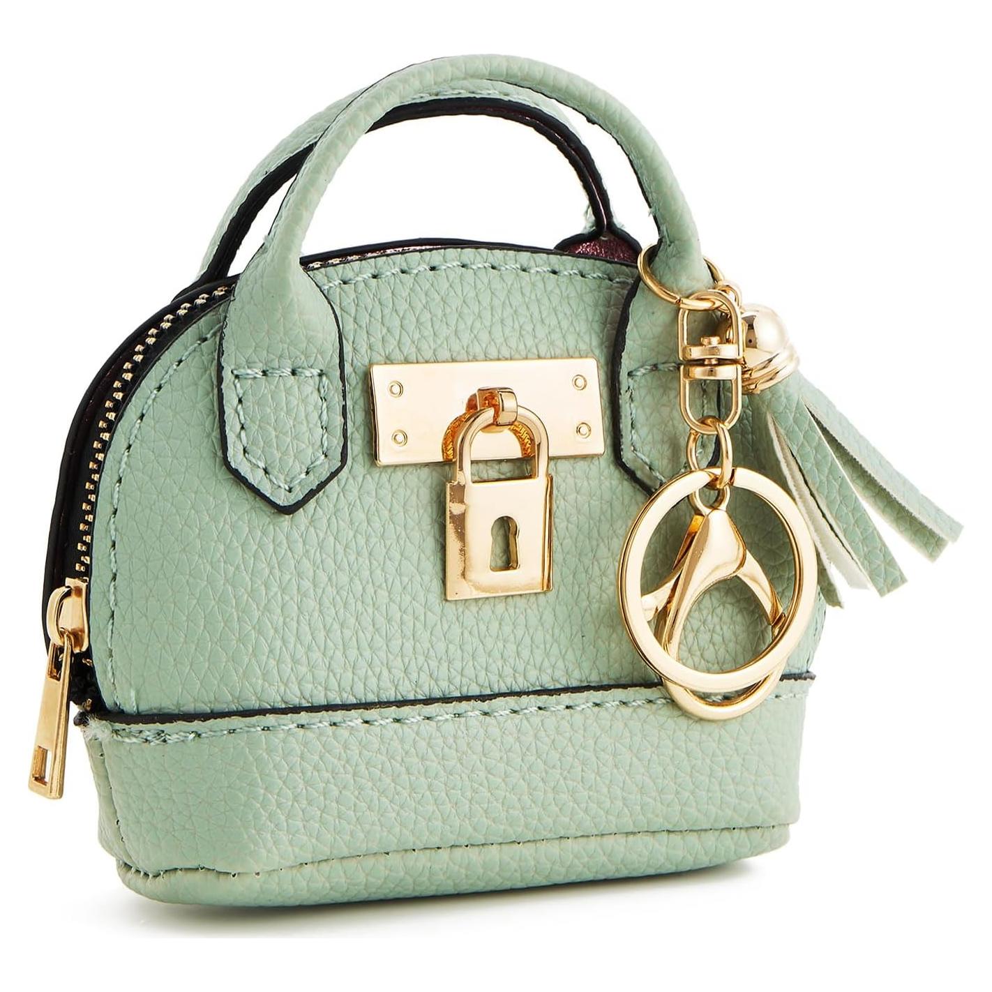 Llavero Mochila Mini Woziah Verde para Mujer - Monedero Compacto